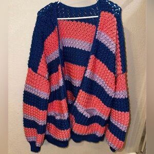 Custom Handmade Oversized Crochet Cardigan